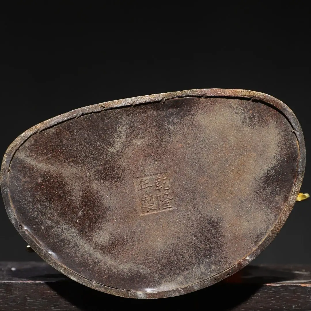 Copper gilt, painted [Four-faced Buddha] 38 cm high, 24 cm wide, 16 cm thick, and weighs 3.9 kg