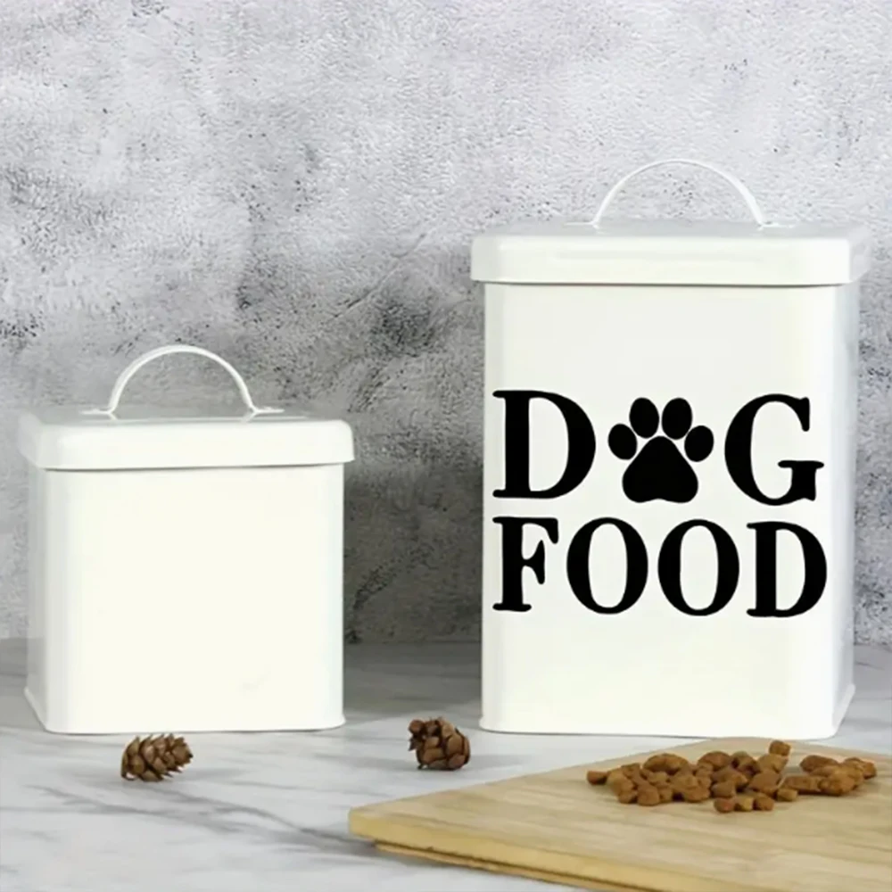 1pc Creative PVC Wall Sticker, Dog Food Slogan Dog Paw Print, Waterproof Self-Adhesive Wall Sticker For Bedroom, Entryway