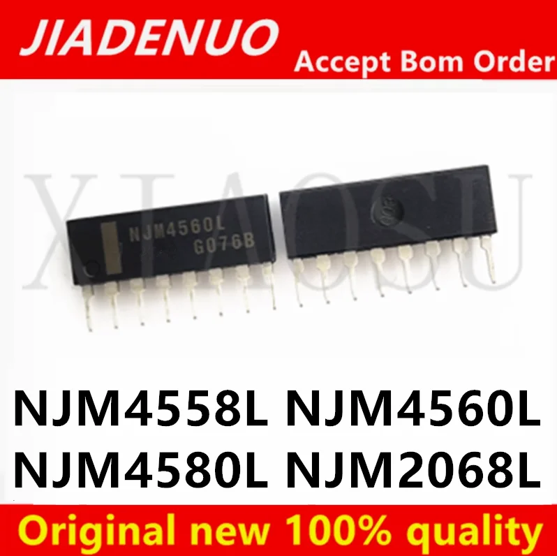 (10piece)100% New NJM4560L  NJM4558L NJM4580L NJM2068L SIP-8 Chipset