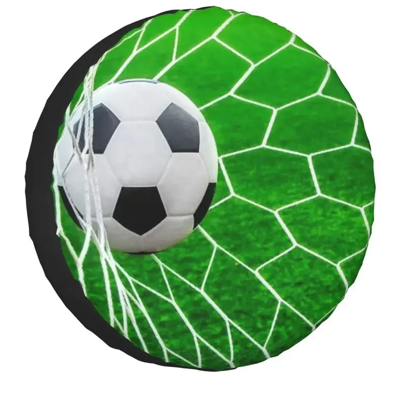 

Football Pattern Tire Cover 4WD 4x4 SUV Soccer Ball Spare Wheel Protector Fit for Toyota RAV4 Prado 14" 15" 16" 17" Inch