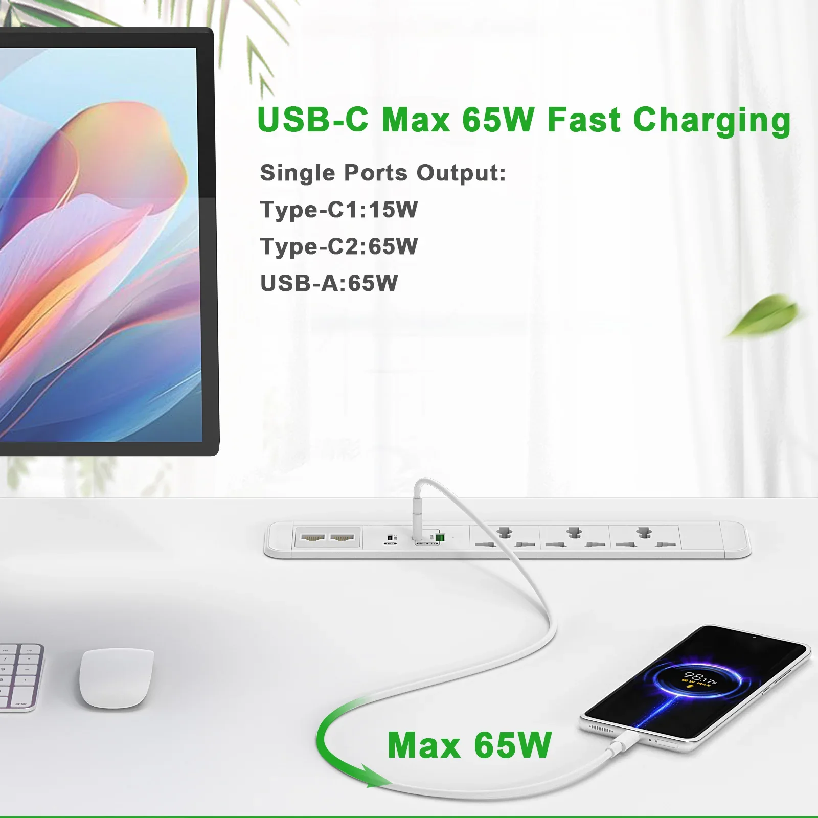 Universal Power Strip with Usb Port Type G Plugs And Sockets Furniture Hidden Power Outlet  Desk Power Outlet Recessed