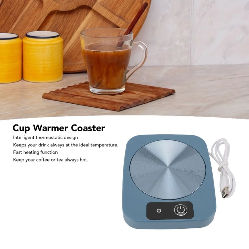 Coffee Mug Heater Coaster Thermostat Heating Cup Pad For Office Home Desk Use