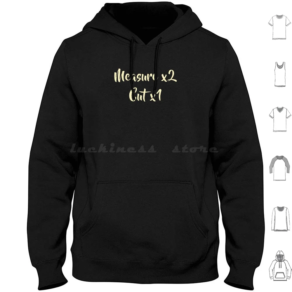 Measure Twice Cut Once And Force It To Fit , Vintage Carpenter Dad , Funny Woodworking Gift Hoodie cotton Long Sleeve