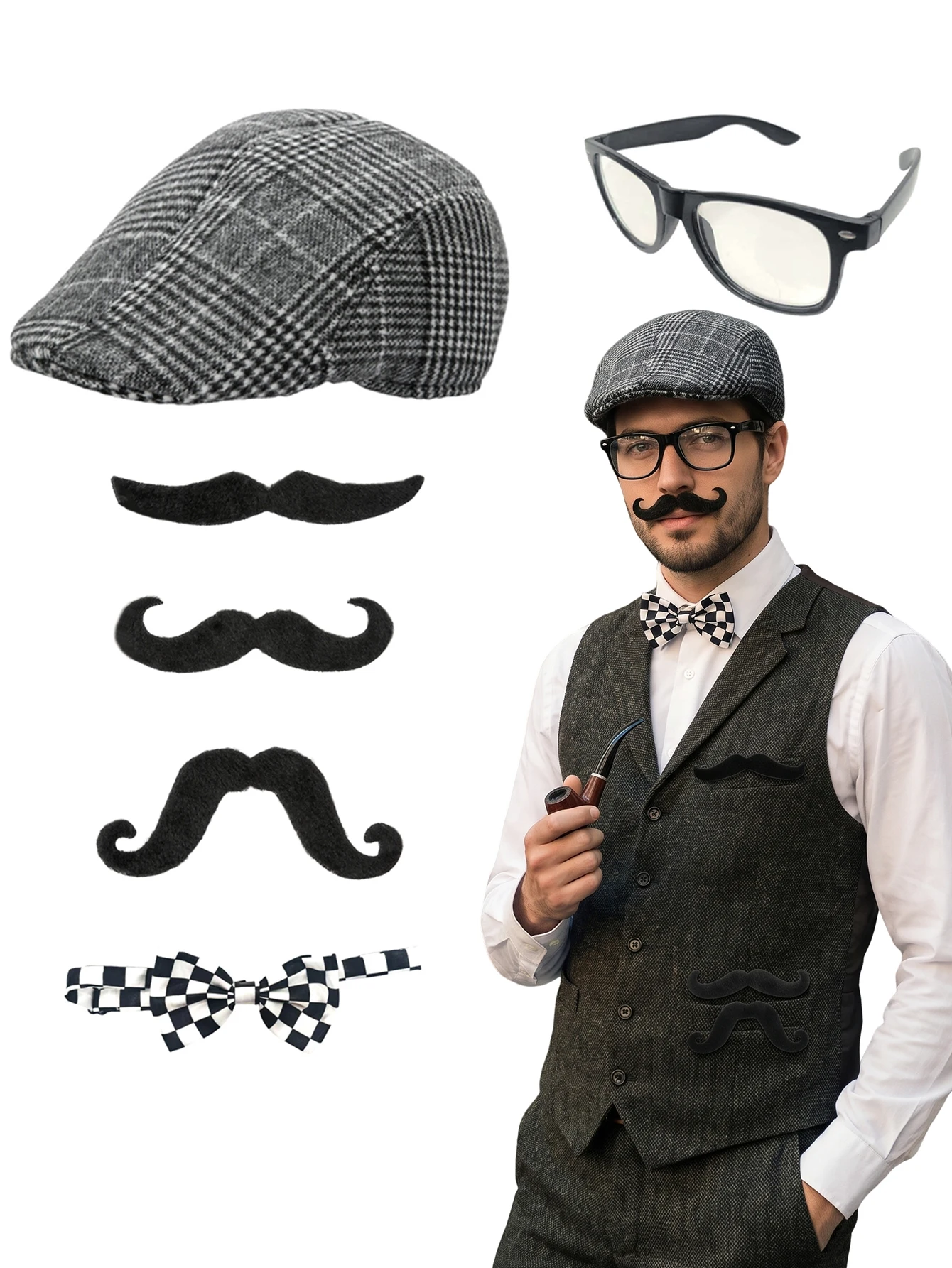1920s Men Gentleman Cosplay Ki - Men'S Accessories In The 1920S recension och pris