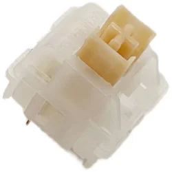 Outemu Yellow Jade Switches 5Pin Silent Tactile 45g Custom Mechanical Keyboard Switch Like Holy Panda Lubrication for Gaming