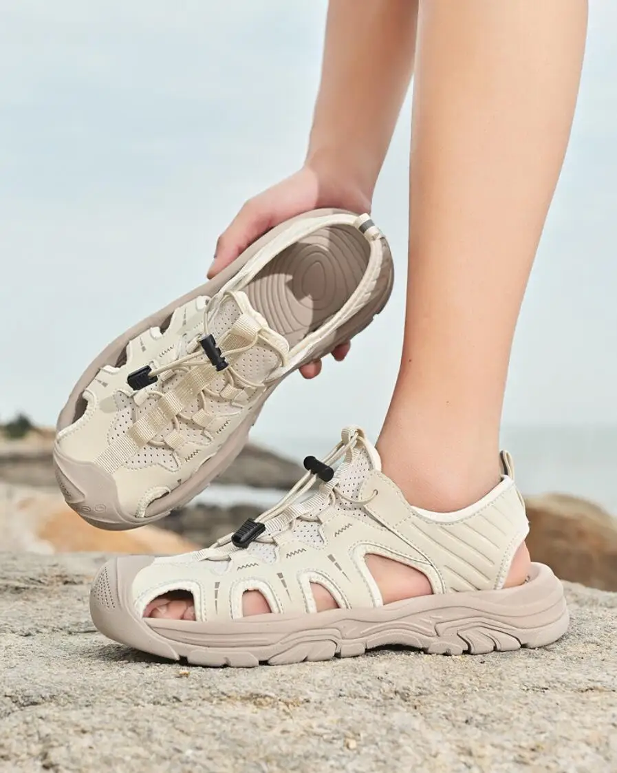 

Летние мужские сандалии из натуральной кожи, повседневная мужская обувь, уличные мужские кожаные сандалии, пляжная обувь, мужская обувь в римском стиле