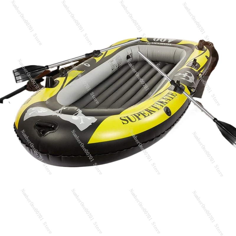 Automatic Inflatable Boat Rubber Raft Thickened Kayak Outdoor Single Boat Wear-Resistant Hovercraft Inflatable Boat