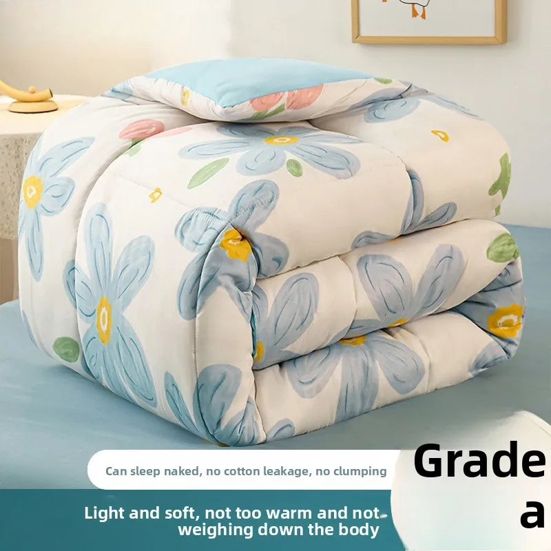 Thickened Winter Comforter Warm Bedding Four Seasons Dormitory Single Student New Model Winter Quilt Thickened To Keep Warm