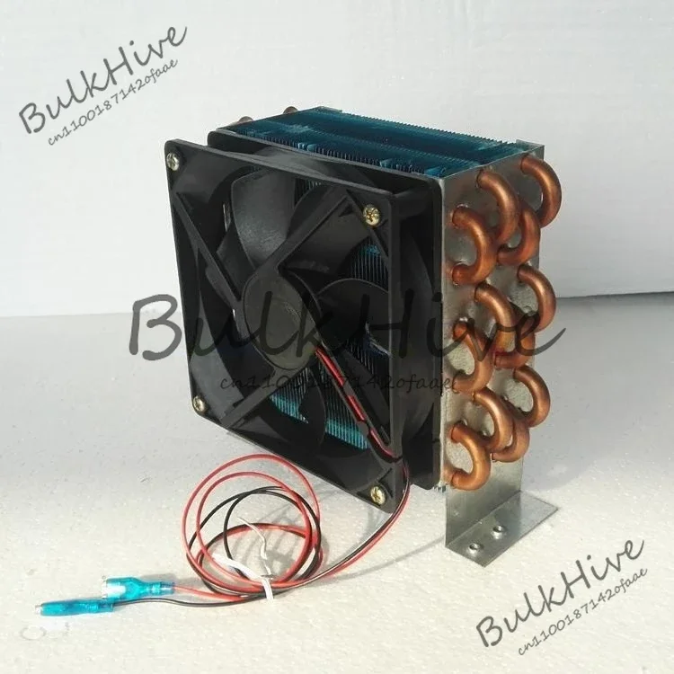 

CP3x6x120 miniature mini condenser air-cooled copper tube finned radiator with fan refrigerator evaporator