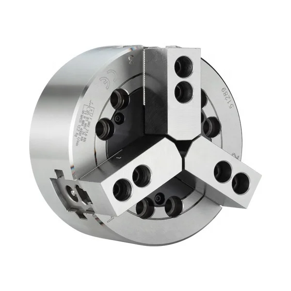 Hydraulic Chuck, High Durability Fully Hardened Steel CNC Lathe Dead Center 3-jaw 18 Inch Power Chuck