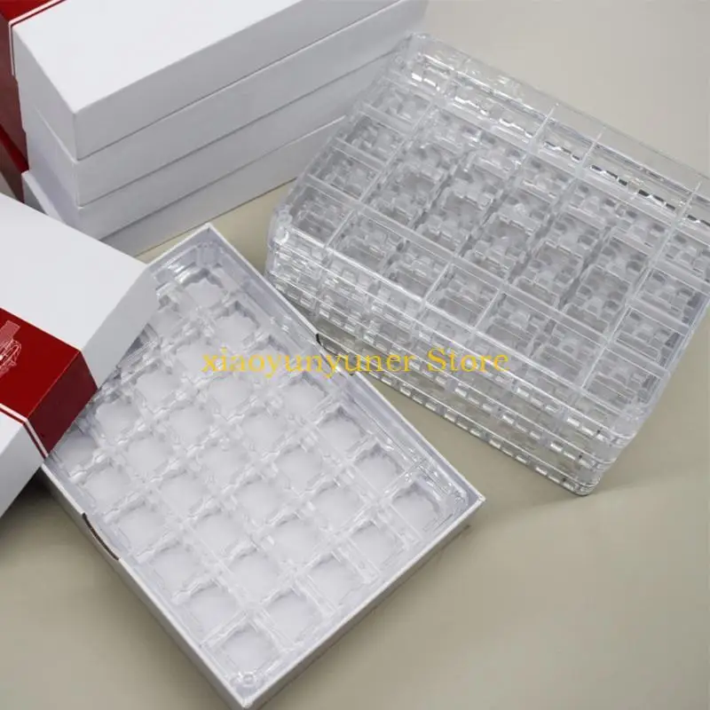 P9JB For  Switch Tester Mechanical Keyboard Switches Body Tester Acrylic Switch Tester 20/35pcs Switch Storage Box