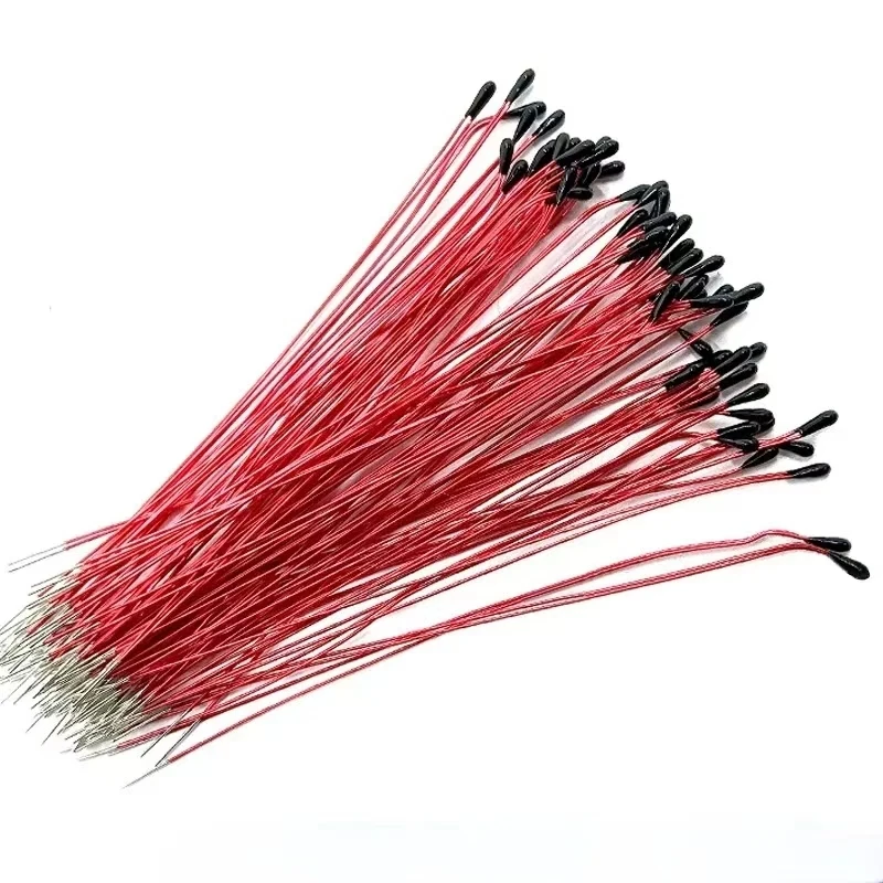 10PCS High Precision NTC Thermistor MF52B 10K 50K 100K B3950 1% 5% 6CM Probe for 3D Printer HVAC Temperature Control