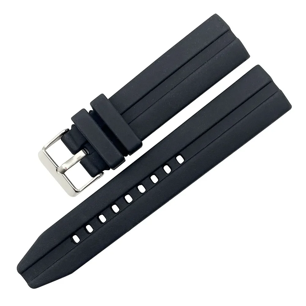 Waffle Watch Band para Sharkey MM300 SBDX001/012-6105, substituição DIY, borracha macia, 24mm, 22mm