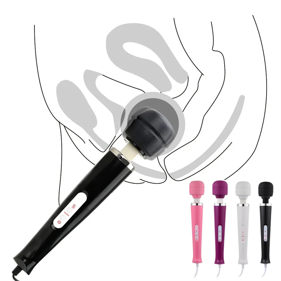 Powerful Magic Wand Vibrators AV Stick Vibrator Body Massager G-Spot Clitoris Stimulator Female Masturbator Sex Toys For Woman