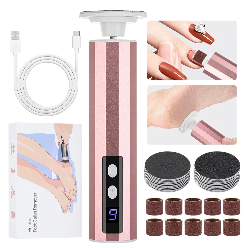 Multifunctional 2 IN 1 Sandpaper Disc Cuticle Callus Remove Tool For Electric Foot File Callus Hard Remove Dead Skin Pedicure