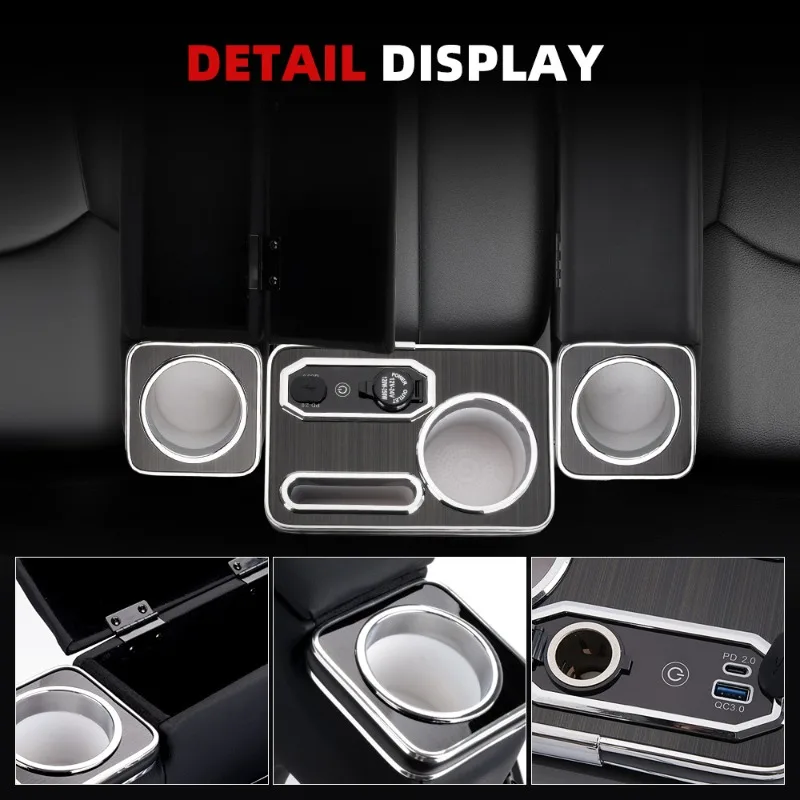 Auto modification accessories three-piece armrest box non-punching glove box parts and accessories