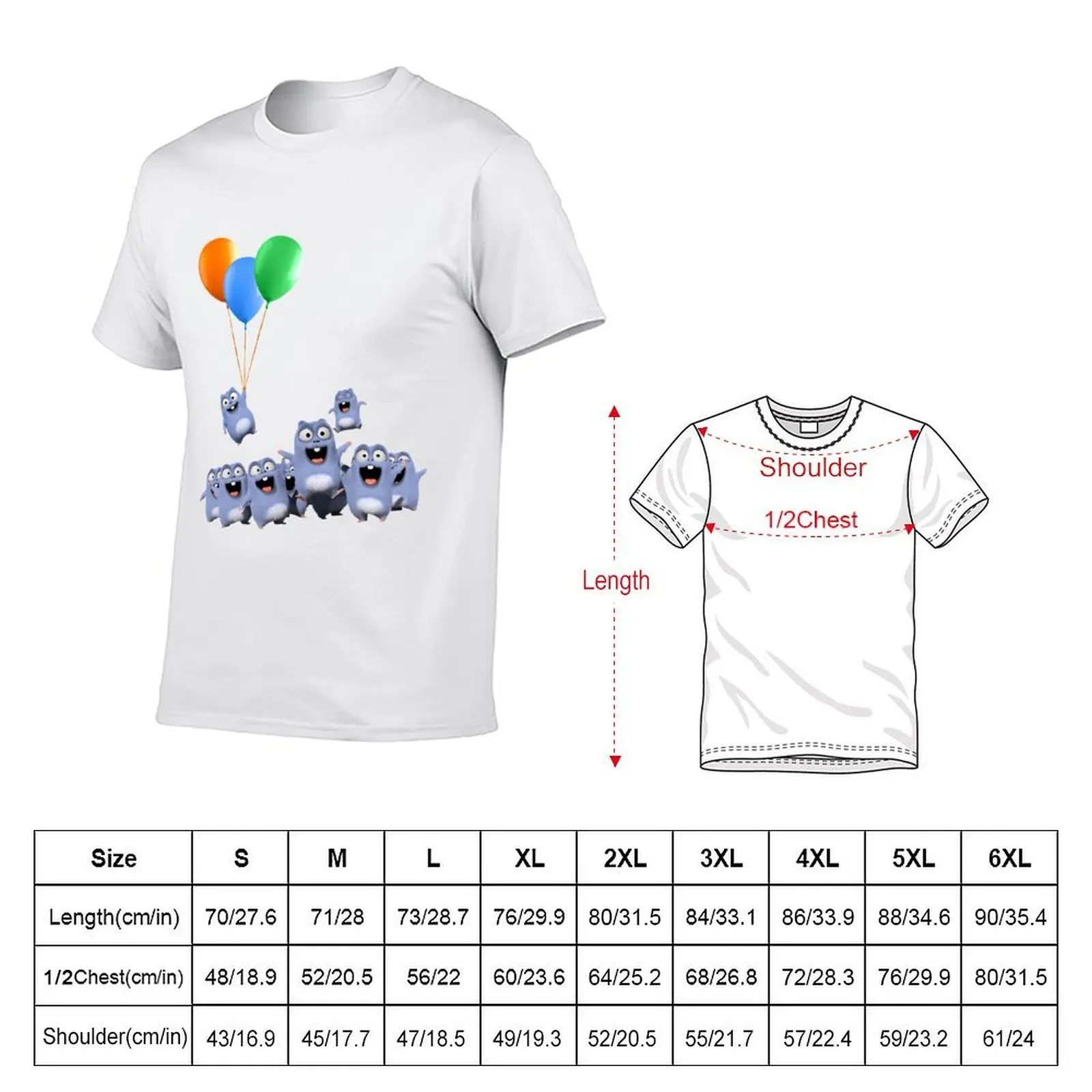Lemmings Balloon Ride Celebration T-Shirt cotton tshirt 100% funny t shirts dark humor t shirts designer T-shirt