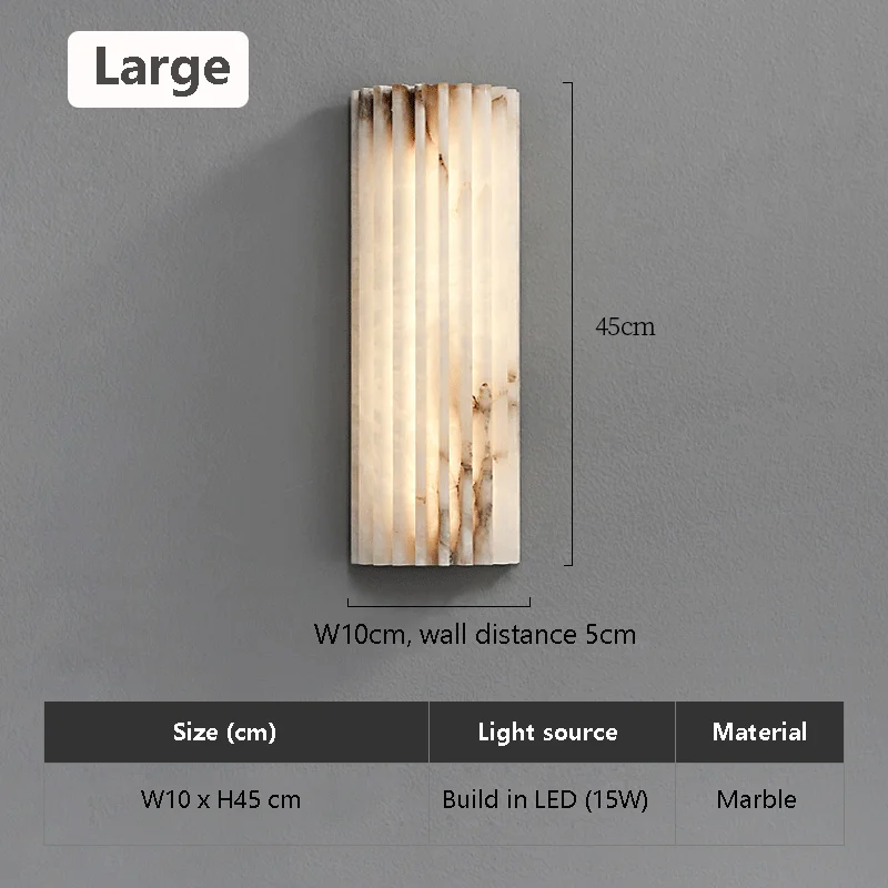 Moderne minimalistische marmeren wandlamp bedlampje slaapkamer Italiaanse stijl lichte luxe ontwerper gepersonaliseerde woonkamer tv blaker