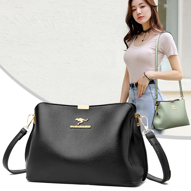 Bags Handbags Women Famous Brands Genuine Leather Shoulder Bags for Women 2022 Purses and Handbag Luxury Designer Cross Body Bag