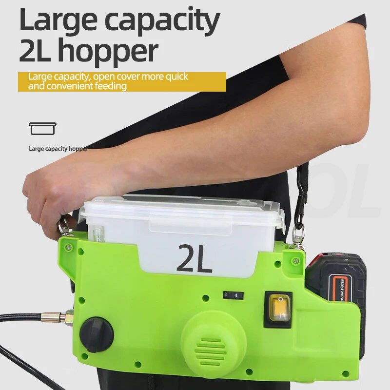 Imagem -06 - Handheld Máquina de Pulverização de Pintura de Látex Alta Pressão Bateria de Lítio Mochila de Pulverização Reparação de Parede 1.5 l 3.5kg