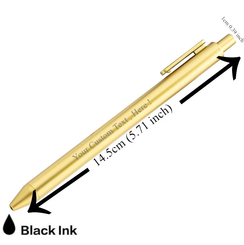 100 pcs Custom Laser Engraved Ballpoint Pen Wholesale  Multi Personalized Engraving Pen Black Ink Elegant Gift Birthday