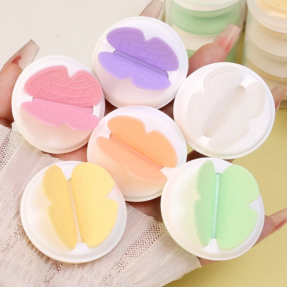 Soft Cotton Butterfly Powder Puff Set Dry Wet Use Makeup Sponge Cushion Puff Foundation Cream Blending Makeup Tools Accessories