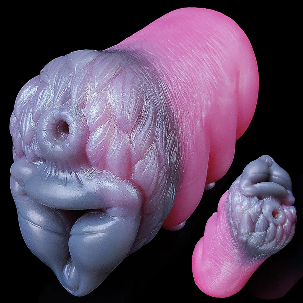 YOCY Fetish Pink Animal Stroker Men pocket Pussy Soft Silicone Masturbator Blowjob Sex Toy For Adult 18+