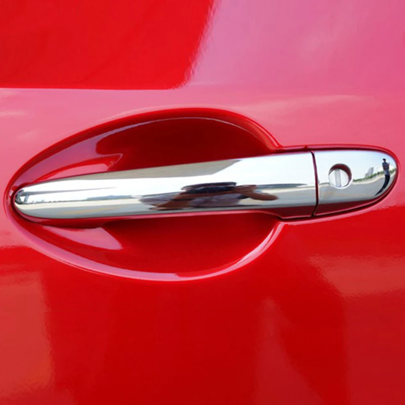 For Mazda 2 3 6 Cx-5 2012 2013 2014 2015 2016 2017 Chrome Side Door Handle Cover Catch Trim Overlay Molding Garnish M2 M3 M6 Cx5