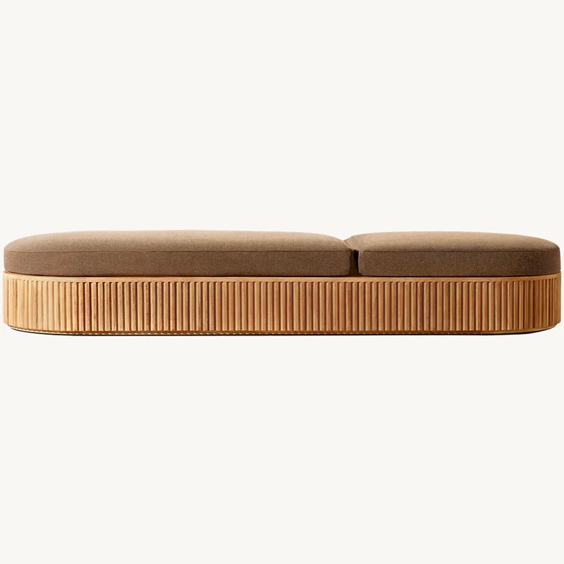 Outdoor Pool Sun Lounger Chairs for Hotel Furniture Set Leisure Furniture Folding Bed Chaise Lounge Modern Wooden Sofa Set view 5