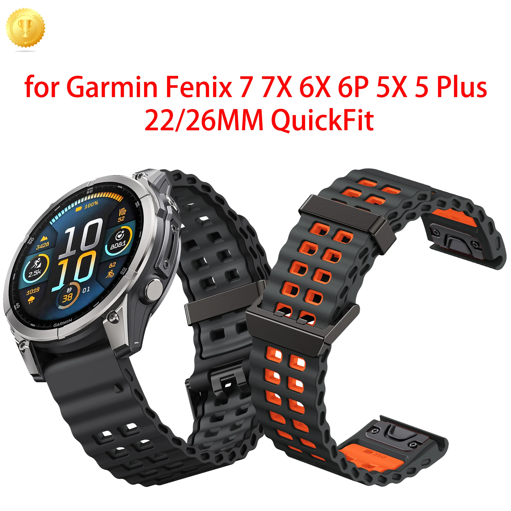 22 26 MM Silikon Armband Armband Für Garmin Fenix 7 7X 6X 6 Pro 5 5X Plus Epix Gen2 Enduro 2 Armband QuickFit Release Bracele