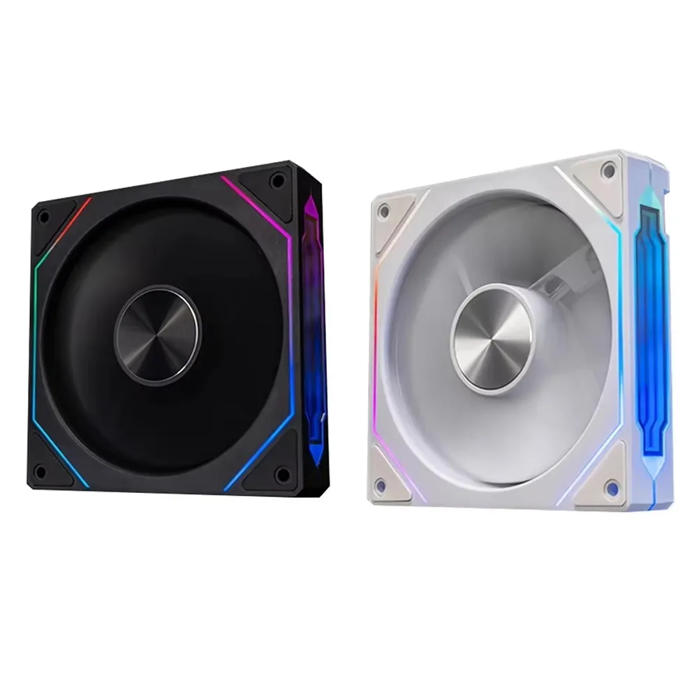 Celo baleia prisma 4rs argb pc caso ventilador 120mm infinito espelho design placa-mãe sincronização de iluminação 4pin pwm cpu cooler ventilador