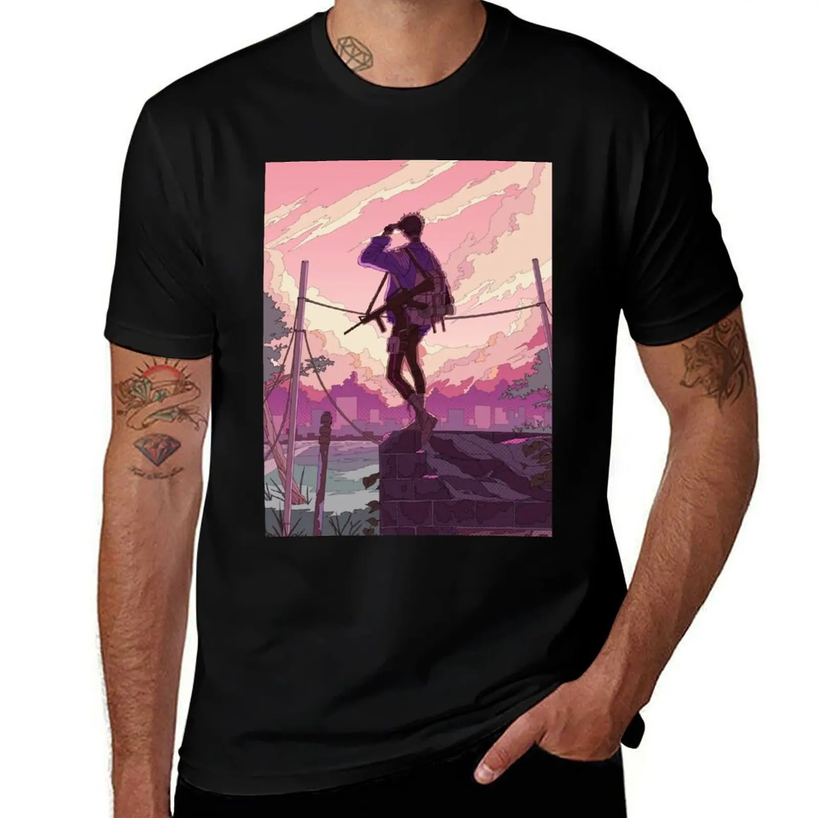 Last journey: part 1 T-Shirt Basic Solid Color Short Sleeve T-Shirt