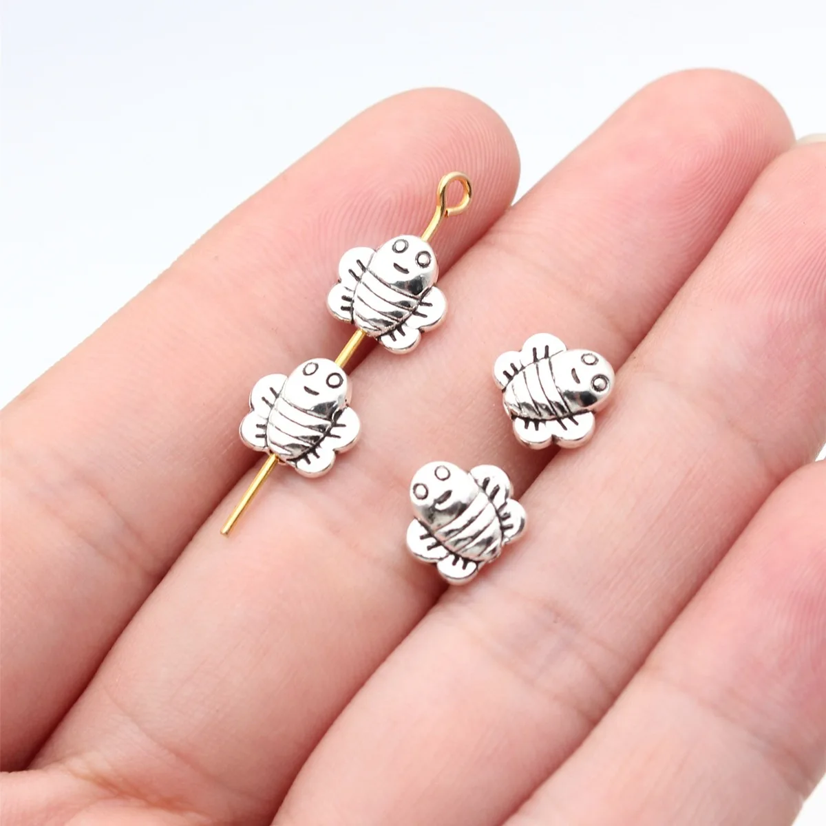 Butterfly Dragonfly Spacer Beads Vintage Insect Loose Beads For DIY Bracelet Necklace Jewelry Making Supplies