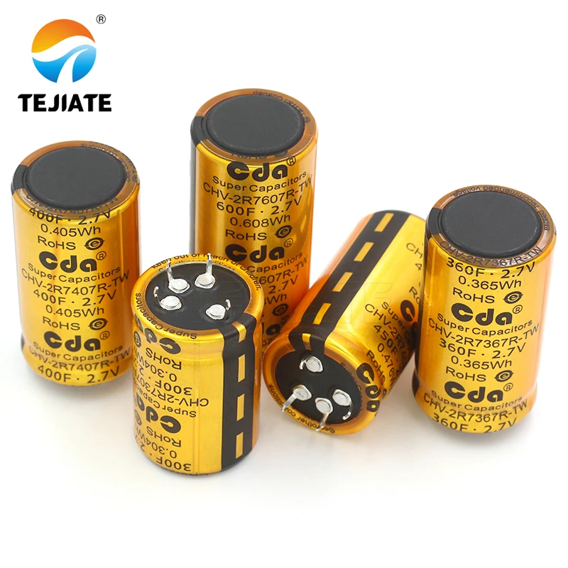 

Конденсатор Фарада 2,7 В 300F/360F/400F/450F/600F 4-контактный сильноточный выпрямительный конденсатор
