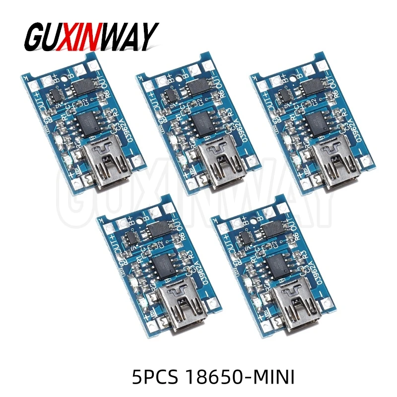 5V 1A 18650 TP4056 Micro/Type-c/Mini Lithium Battery Charger Module Charging Board With Protection Dual Functions Li-ion.