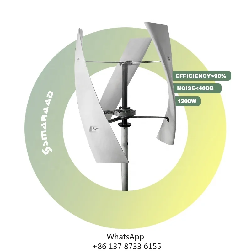

SX-1200W Vertical Axis Wind Turbine Factory Direct Sale Low Noise High Power Home Use