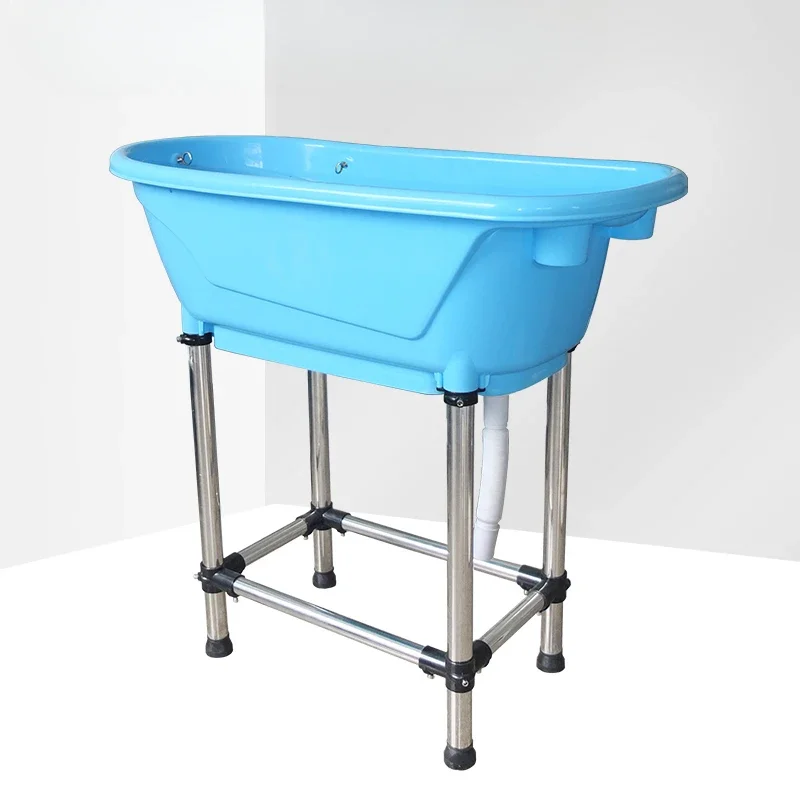 Pet plastic bathtub, pet dog small and medium bath tub