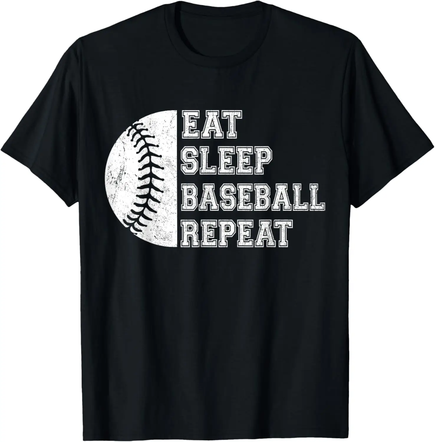 Eat Sleep Baseball répéter joueur de Baseball T-Shirt de Baseball drôle
