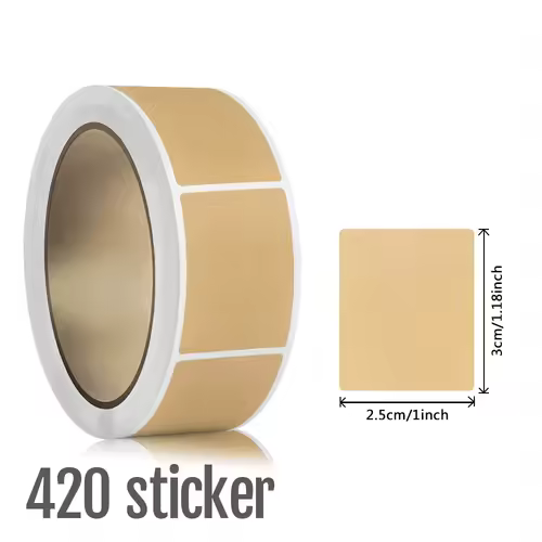 1Roll Kraft Paperblank Can Write Name Self-adhesive Sealing Gift Stickers Home Packaging Seal Labels Rectangle - Image 13