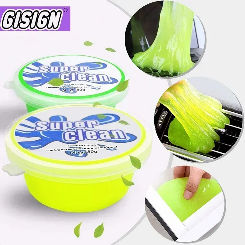 60ML Super Polvere Pulita Argilla Polvere Detergente Per Tastiera Melma Giocattoli Gel Per La Pulizia Auto Gel Fango Mastice Kit USB per Laptop Detergente Colla