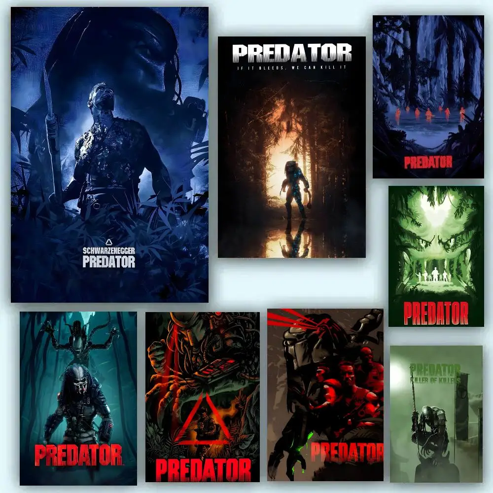 Horror Film P-Predator Poster Room Decor Home Wall Art Printing Waterproof Garage Bed Room Posters Gift