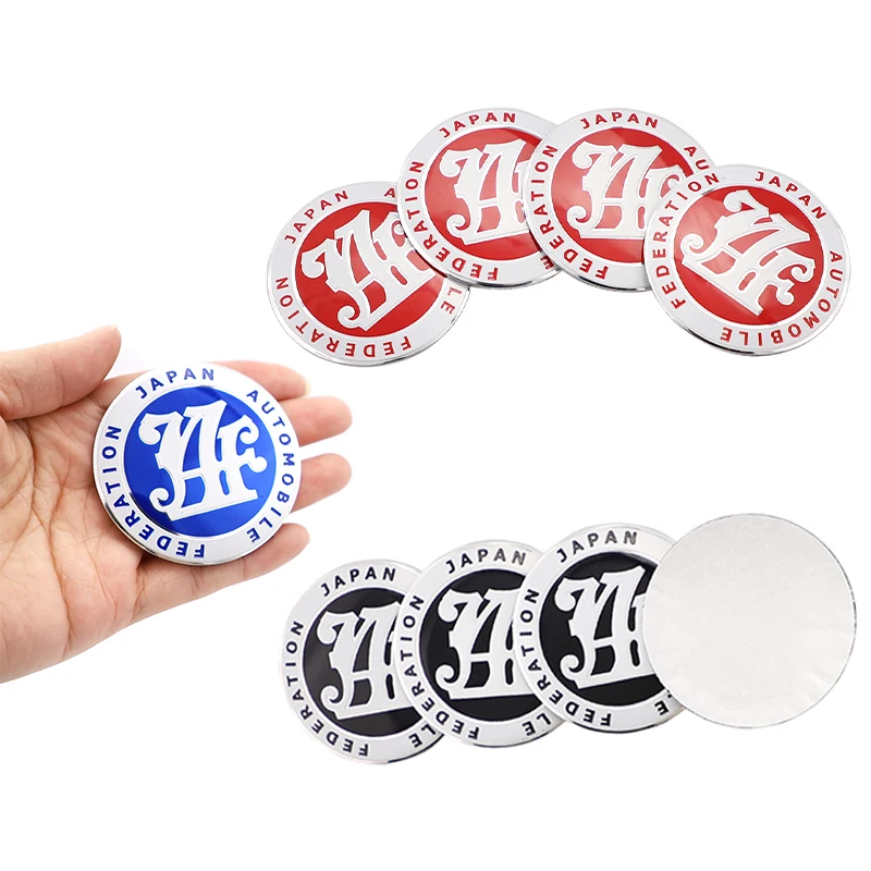 

JAF Wheel Hub Label Car Retrofitting Wheel Hub Cap Label Center Cap Label Personalized Wheel Hub Label 56.5mm Aluminum Label