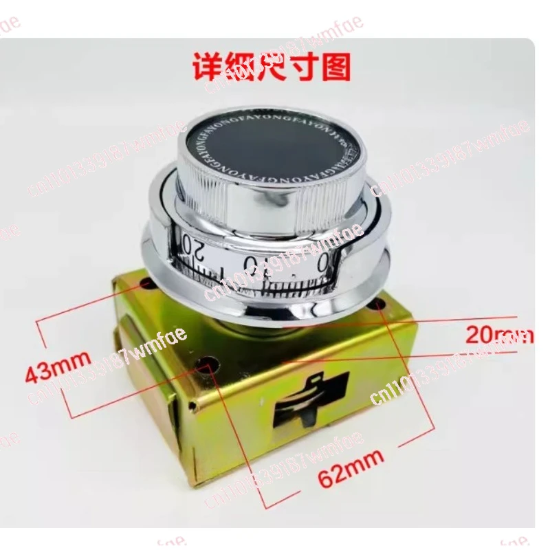 Old-Fashioned Mechanical Safe Combination Lock Plate  Full Set of Metal Anti-Theft Accessories with Manual Transcoding