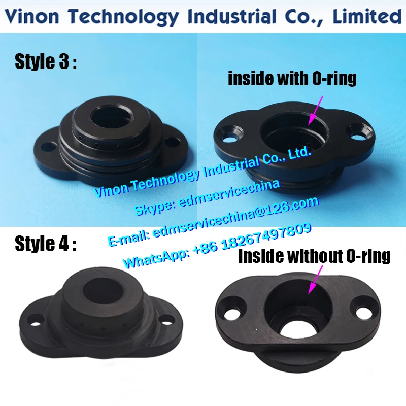 

X085C128H01 Black Lower Rectifier Ring (New type with O-Ring / Old type without O-Ring) MV1200 edm wear parts X085C769H03,678714