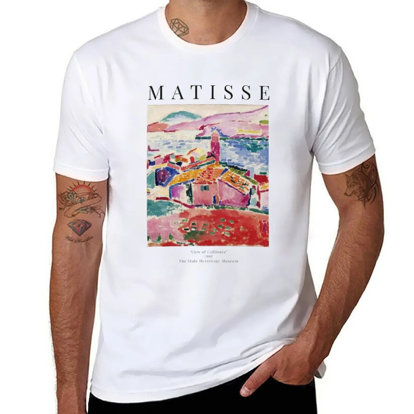 

Henri Matisse - View of Collioure - Exhibition Poster T-Shirt t shirt man casual essential t shirt T-Shirt