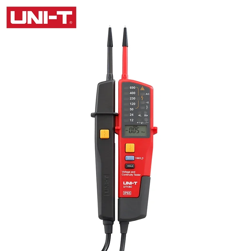 UNI-T Voltage Tester AC/DC Voltage 3 Phase Voltage Phase Sequence Continuity Digital Multimeter UT18C UT18D UT15C