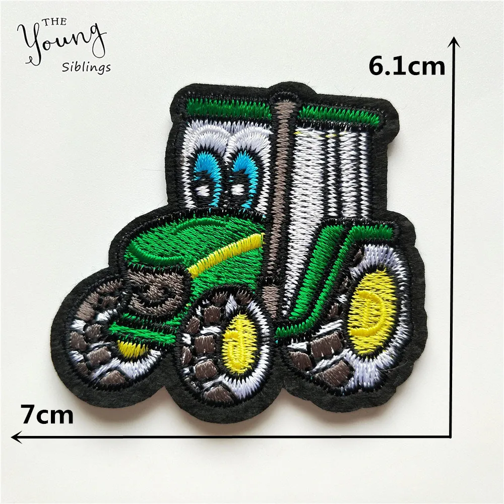 Single sale 1 pcs Car pattern embroidery hot melt adhesive ironing cloth patch be sewn decorated Repair a hole patch