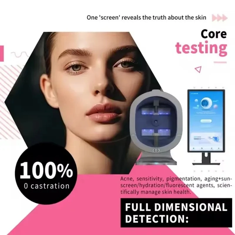 X5 Pro-AI Skin Image Analyzer Multi-Spectral Scan Scalp Analyzer Beauty Equipment with Multi-Language 15.6 Inch and 21.6inch