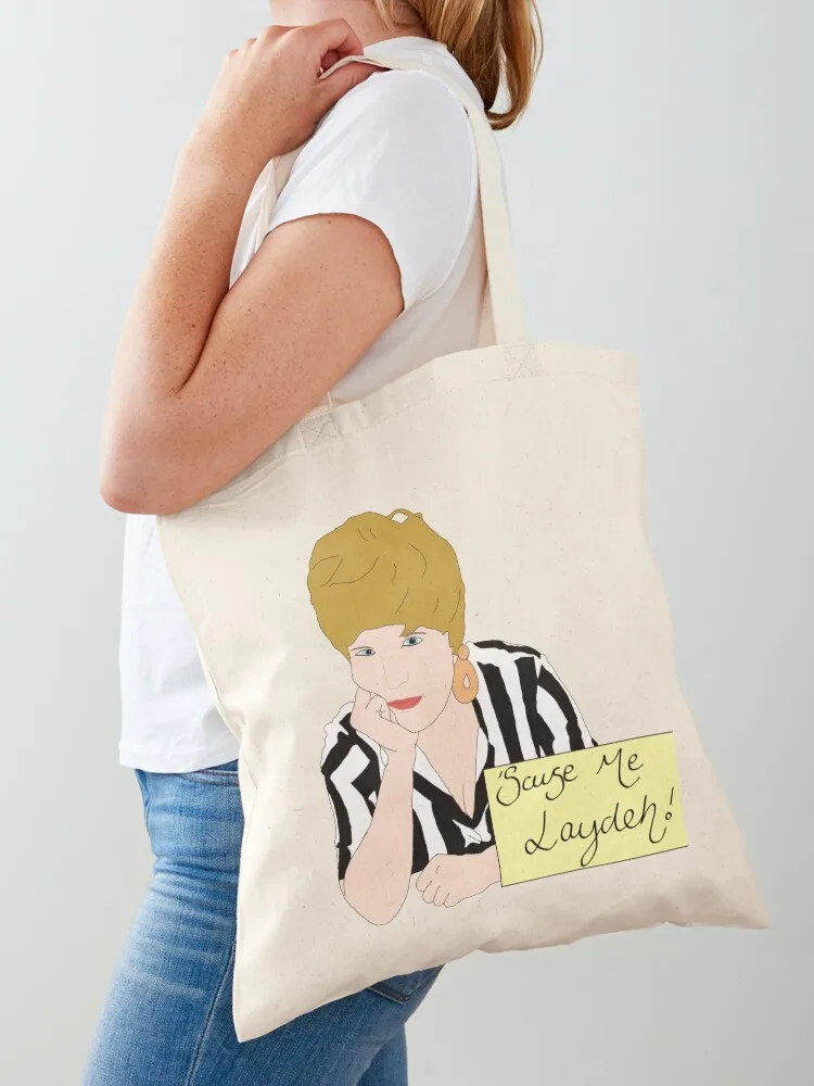 

Charity Shop Sue - 'Scuse Me Laydeh Tote Bag Shopper bag foldable reusable bag tote men shopper women canvas