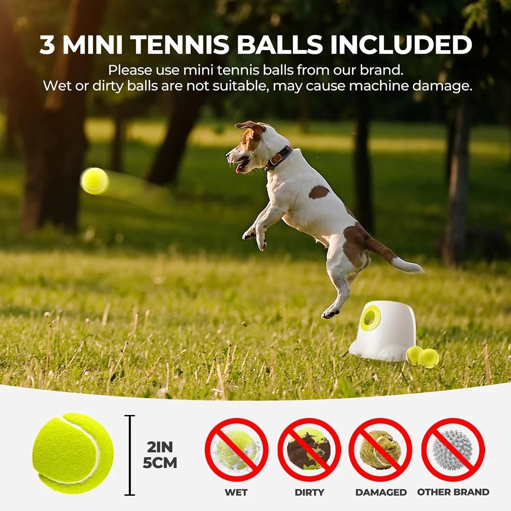 AFP Automatic Fetch Ball Launcher For Dogs Interactive Toys Throwing Machine Indoor Game Electric Dog Toy Accessory Tennis Balls